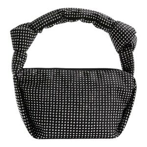 NWT! J. Crew Black Studded Double-Knot Handbag.